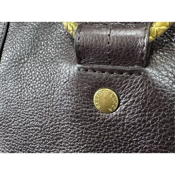Elliott‎ Lucca Brown Sheen 100% Leather Tote Shoulder Bag - Picture 5 of 16